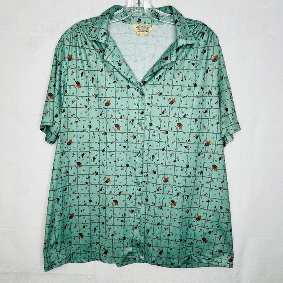 Vintage Sears The Fashion Place Button Down Polo Shirt Men’s Sz 42 Large - Picture 1 of 8